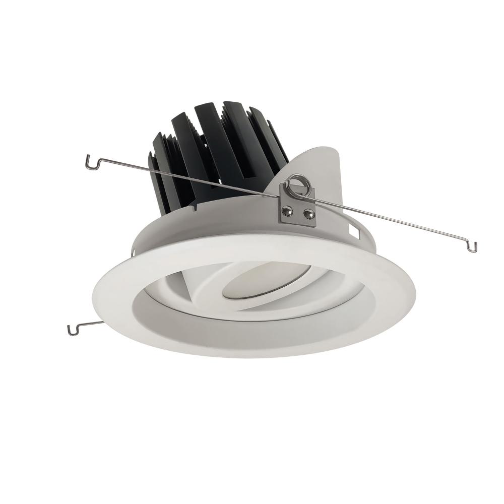 6" Marquise III Adjustable Regressed Gimbal Reflector, 2500lm, 3500K, Narrow Flood Optic, White