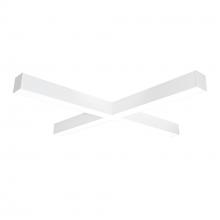 Nora NLINSW-X334W - "X" Shaped L-Line LED Direct Linear w/ Selectable Wattage & CCT, White Finish