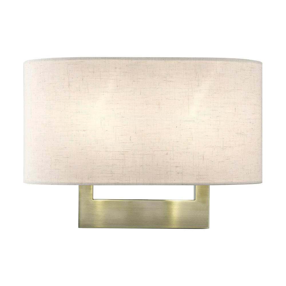 2 Light Antique Brass Medium ADA Sconce