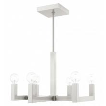 Livex Lighting 49216-91 - 6 Lt Brushed Nickel Chandelier