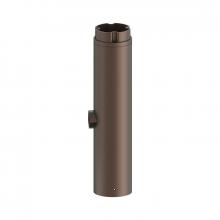 Westgate MFG C1 BPS-LH1 - BOLLARD POLE SYSTEM SINGLE LAMP HOLDER SECTION 1FT WITH 1/2" HUB