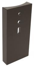 Westgate MFG C1 PSR4 - POLE ATTACHMENT FOR 4" ROUND POLE - 2" HOLE SPACE, BRONZE