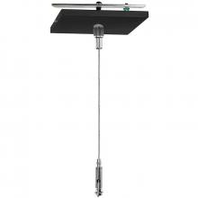 Westgate MFG C1 SCL-CSQ1-6FT-BK - ADJ. 6FT 1/16in SINGLE SQUARE SUSPENSION CANOPY SET WITH KEYHOLE END CONNECTOR, NON-POWER SIDE