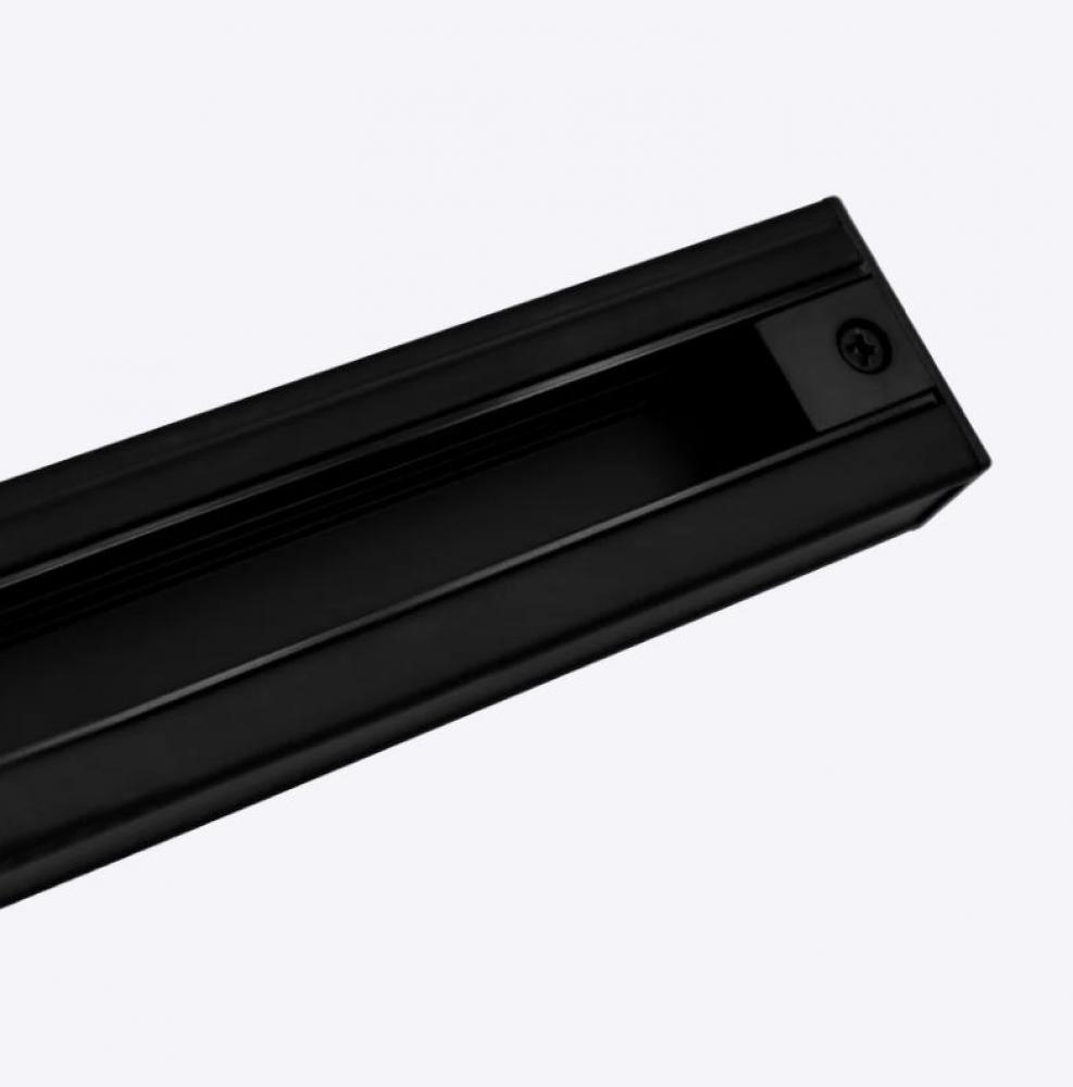 LEDTR/H/3W/1C/SM/8FT/BK 8' SURFACE MOUNT H-TYPE SINGLE CIRCUIT 3-WIRE TRACK - BLACK FINISH