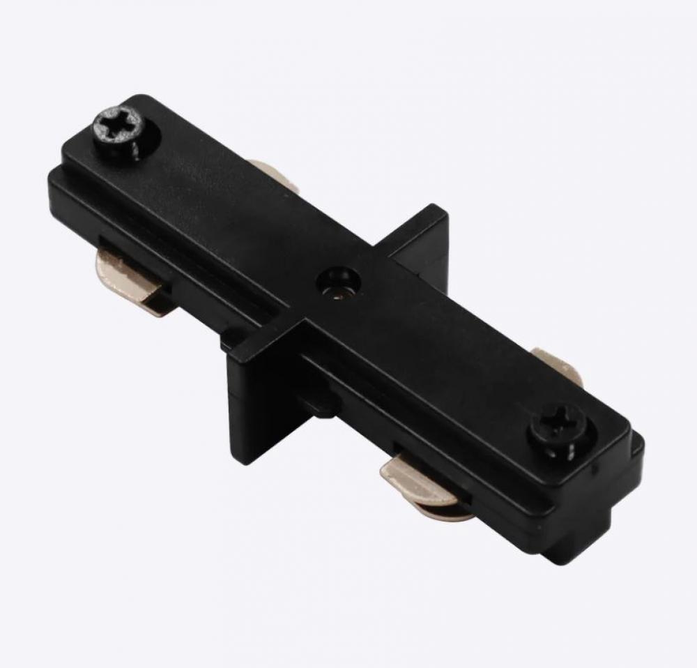 LEDTR/H/3W/1C/MI/BK H-TRACK MINI STRAIGHT CONNECTOR - BLACK FINISH