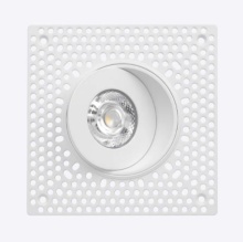 Luxrite LR25452 - 3" FLOATING GIMBAL PUSH N' LOCK TRIMLESS SPOTLIGHT - CCT SELECTABLE
