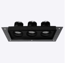Luxrite LR32205 - OMNI3 - THREE HEAD REGRESSED TRIMLESS MULTI-HEAD GIMBAL 5CCT SELECTABLE BLACK FINISH