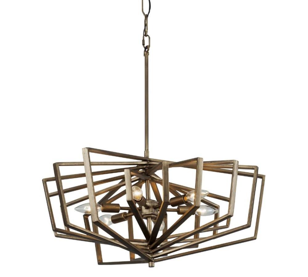 Gymnast 6-Light Pendant Havana Gold