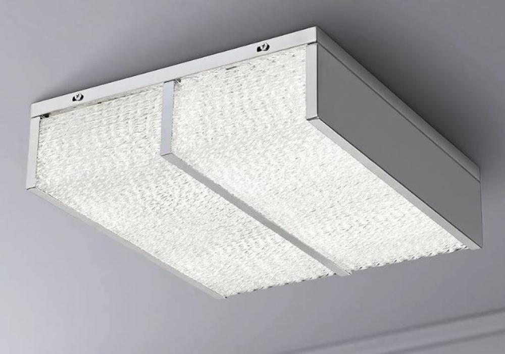 Twisted Sistah 2 Light LED Flush Mount Chrome