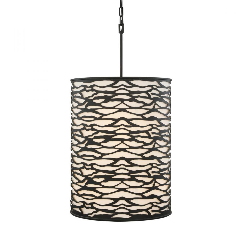 Kato 6-Lt Tall Pendant - Carbon Black