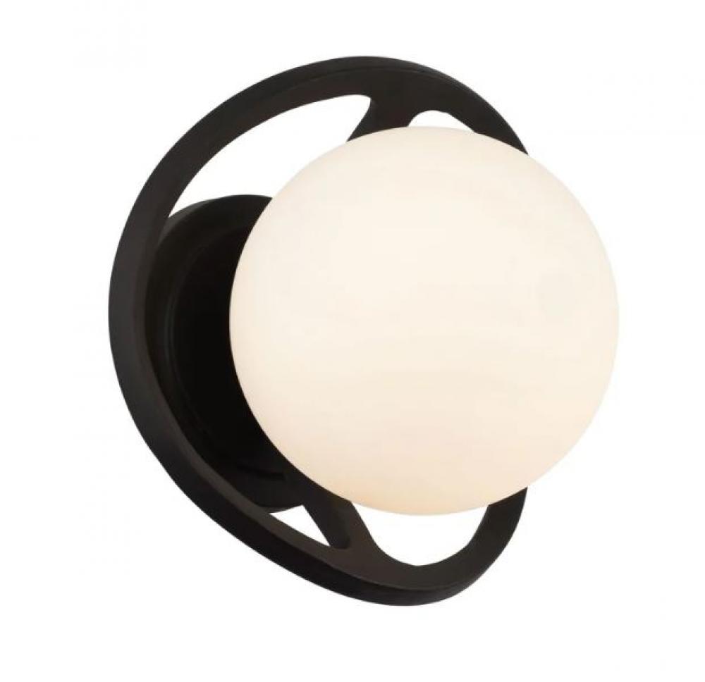 Black Betty 1-Lt Sconce - Carbon/French Gold