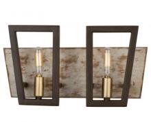 Varaluz 260B02DO - Zag 2-Light Vanity Dark Oak