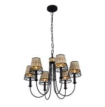 Varaluz 362C06BL - Cayman 6-Lt Chandelier - Black