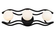 Varaluz 374B03CBFG - Black Betty 3-Lt Bath - Carbon/French Gold