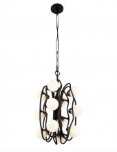 Varaluz 374P12CBFG - Black Betty 12-Lt Pendant - Carbon/French Gold