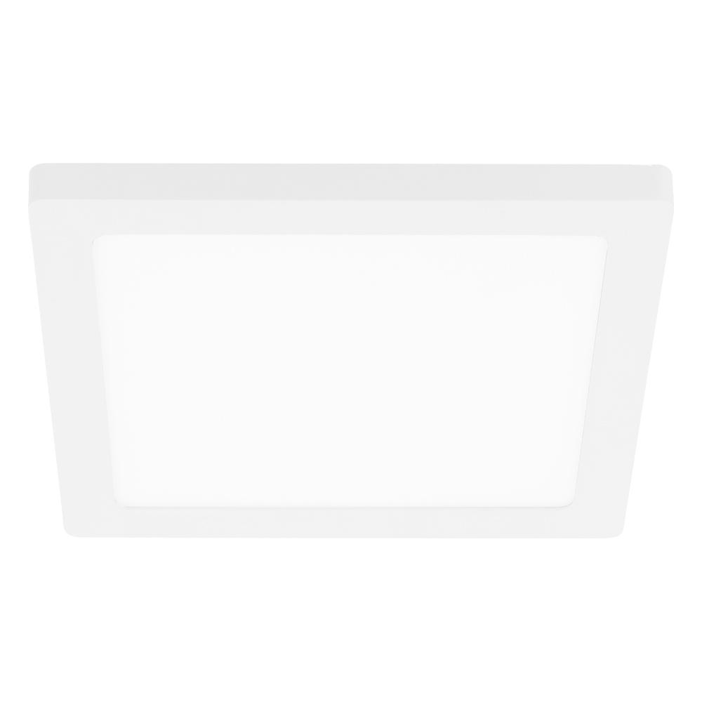 7" LED Square Ceiling Light w/ White Finish & White Diffuser
