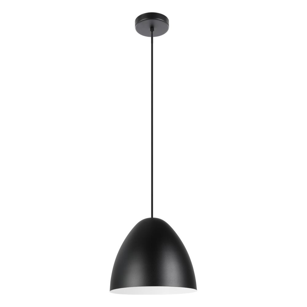 1 LT Pendant w/ Black Finish & Black & White Shade