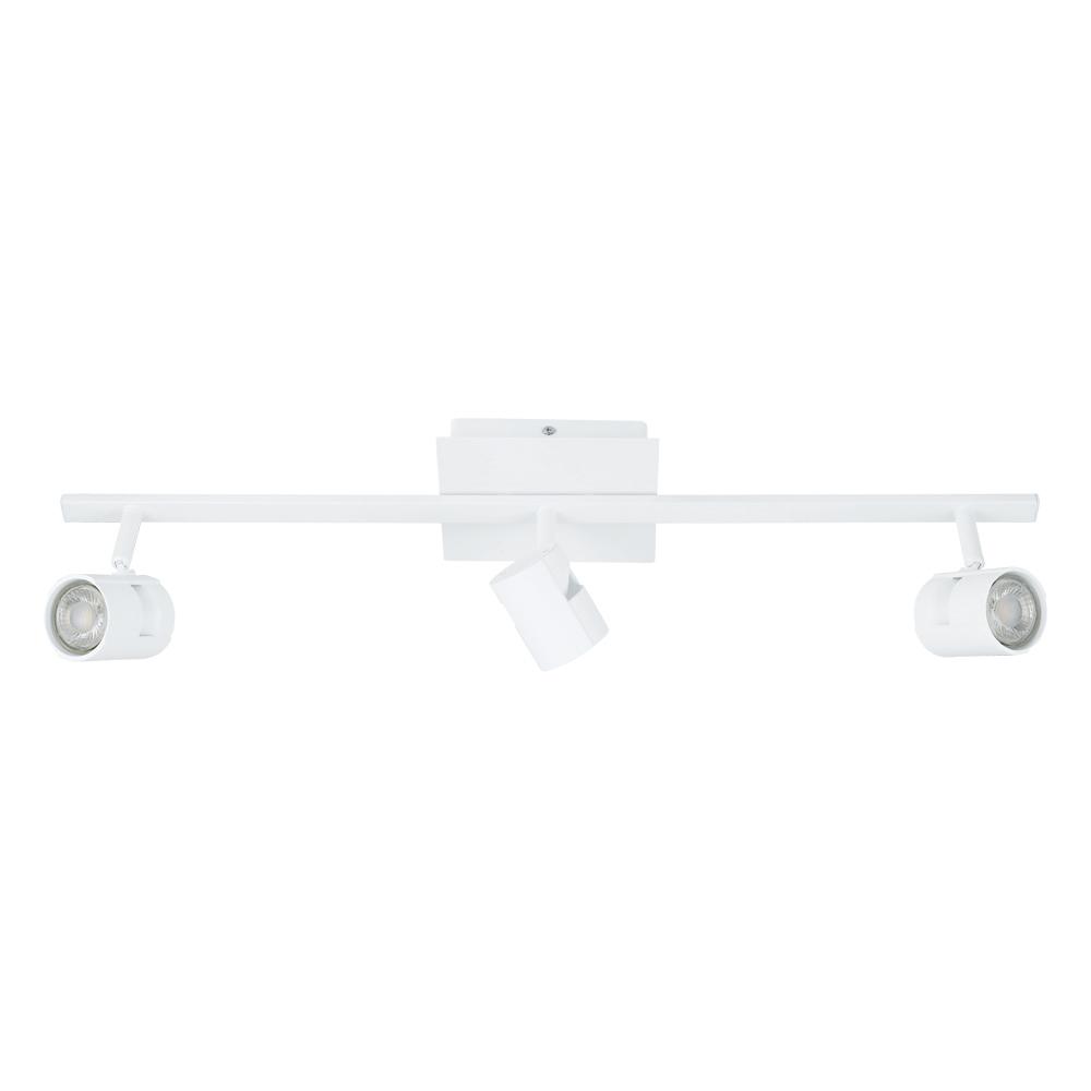 3 LT Fixed Track Light w/ White Finish & White Adjustable Lamp Heads