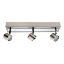 Eglo 201734A - 3 LT Integrated LED Track Light w/ Matte Nickel & Chrome Finish & Adjustable Lamp Heads