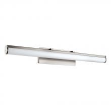Eglo 202118A - LED Bath/Vanity Light w/ Matte Nickel Finish & White Glass Shade