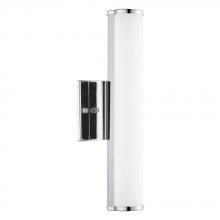 Eglo 202363A - 1 LT LED Bath/Vanity Light w/ Chrome Finish & Satin Glass Shade