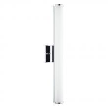 Eglo 202364A - 1 LT LED Bath/Vanity Light w/ Chrome Finish & Satin Glass Shade