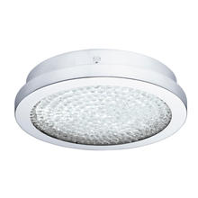 Eglo 202509A - LED Ceiling Light w/ Chrome Finish & Clear Glass Shade w/ Clear Glass Crystal Stones