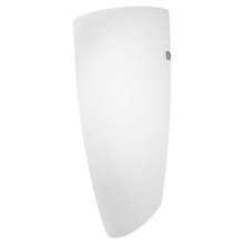 Eglo 202948A - 1 LT Wall Light w/ Matte Nickel Finish & White Glass Shade