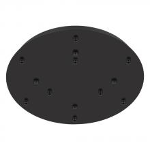 Eglo 204102A - 9 LT Round Canopy w/ Black Finish