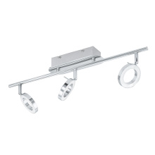 Eglo 31361A - 3 LT Integrated LED Fixed Track Light w/ Chrome Finish & Adjustable Lamp Heads