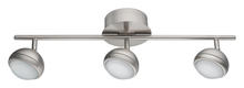 Eglo 94304A - 3 LT Fixed Track Light w/ Matte Nickel Finish & Clear Acrylic Diffusers