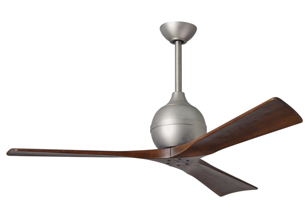 Irene-3 Three Bladed Paddle Fan in Brushed Nickel