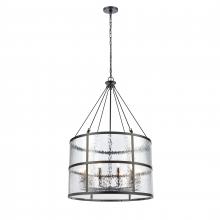 ELK Home Plus 82079/10 - Solace 30'' Wide 10-Light Pendant - Matte Black