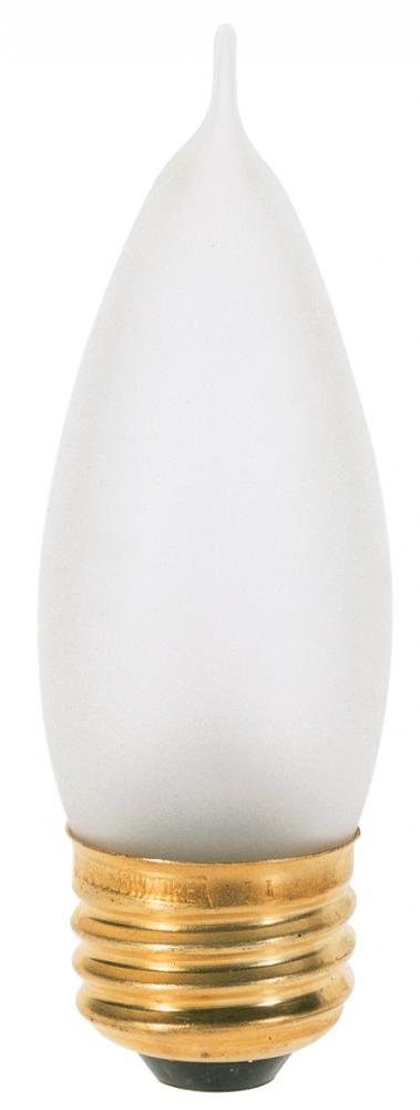 60 Watt CA10 Incandescent; Frost; 1500 Average rated hours; 640 Lumens; Medium base; 120 Volt;