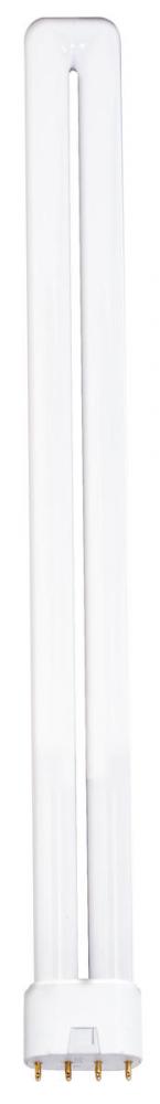 40 Watt; pin-based Compact Fluorescent; 3500K; 82 CRI; 2G11 base; Shatter Proof