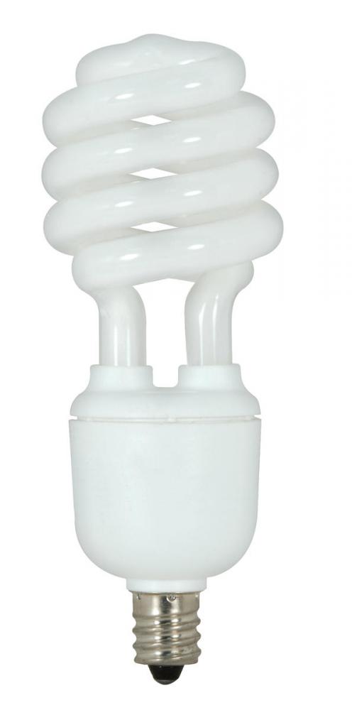 13 Watt; Mini Spiral Compact Fluorescent; 2700K; 82 CRI; Candelabra base; 120 Volt; Shatter Proof