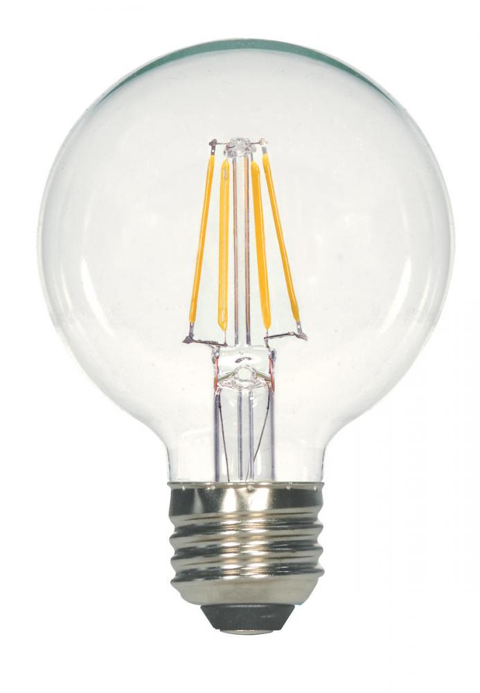 6.5 Watt G25 LED; Clear; Medium base; 2700K; 810 Lumens; 120 Volt; Shatter Proof