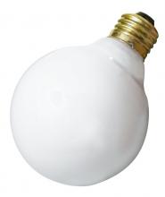 Satco Products Inc. S3441/TF - 40 Watt G25 Incandescent; Gloss White; 3000 Average rated hours; 320 Lumens; Medium base; 120 Volt;