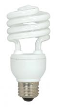 Satco Products Inc. S7226/TF - 18 Watt; Mini Spiral Compact Fluorescent; 5000K; 82 CRI; Medium base; 120 Volt; Shatter Proof