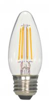 Satco Products Inc. S9258 - 2.5 Watt C11 LED; Clear; Medium base; 2700K; 250 Lumens; 120 Volt