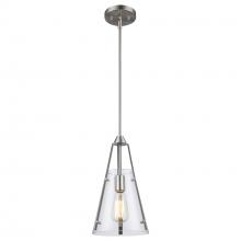 Trans Globe 11581 BN - 1LT PEND-8" CLEAR TEE PEE-BN
