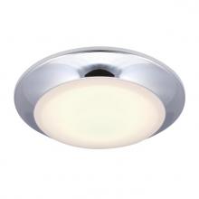 Westinghouse 6134300 - 7.5 in. 16W Dimmable LED Surface Mount with Color Temperature Selection Chrome Finish Frosted