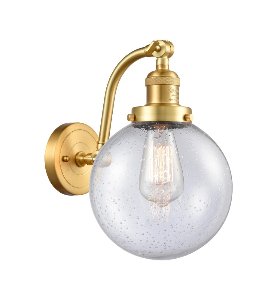 Beacon - 1 Light - 8 inch - Satin Gold - Adjustable Sconce