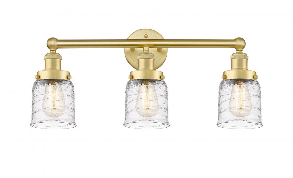 Bell - 3 Light - 23 inch - Satin Gold - Bath Vanity Light