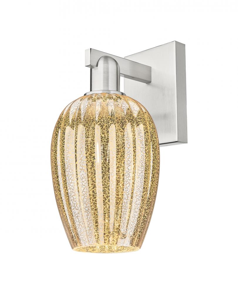 Preston - 1 Light - 6 inch - Brushed Satin Nickel - Sconce