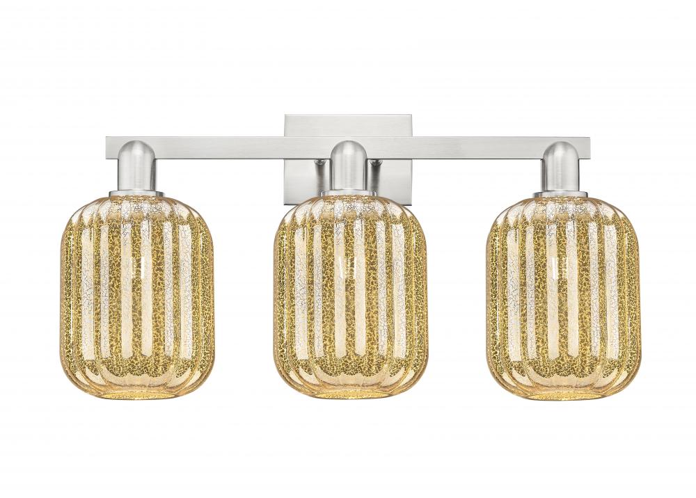 Preston - 3 Light - 26 inch - Brushed Satin Nickel - Bath Vanity Light