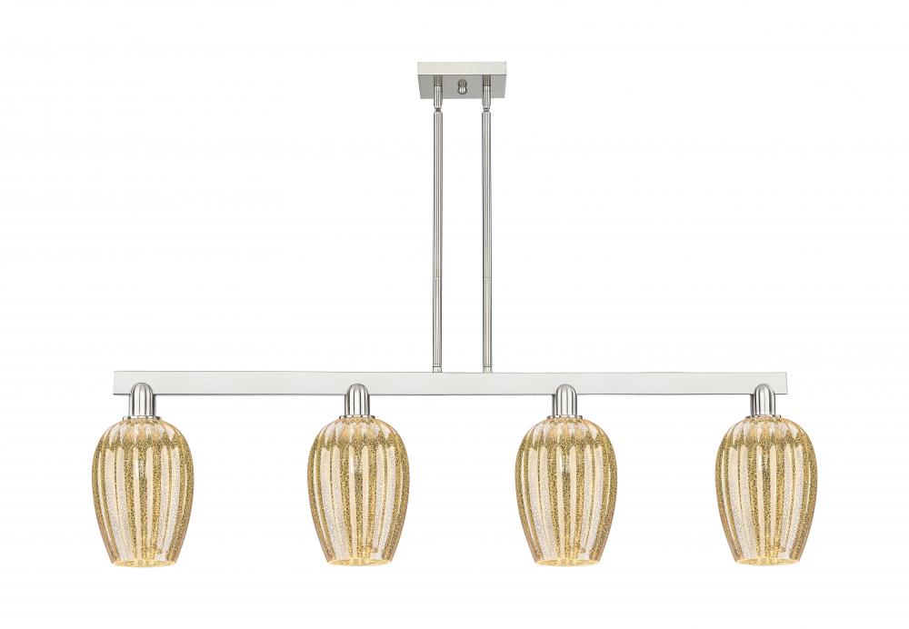 Preston - 4 Light - 48 inch - Brushed Satin Nickel - Cord hung - Island Light