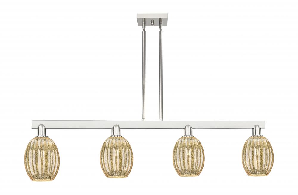 Preston - 4 Light - 48 inch - Brushed Satin Nickel - Cord hung - Island Light