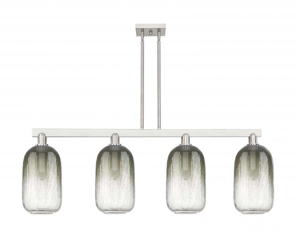 Brookhaven Cloche - 4 Light - 48 inch - Brushed Satin Nickel - Cord hung - Island Light