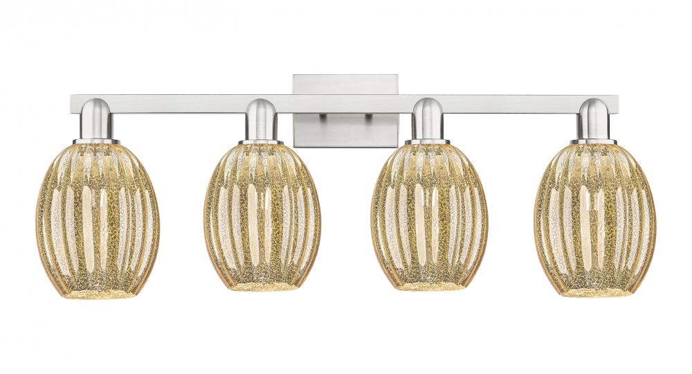Preston - 4 Light - 36 inch - Brushed Satin Nickel - Bath Vanity Light